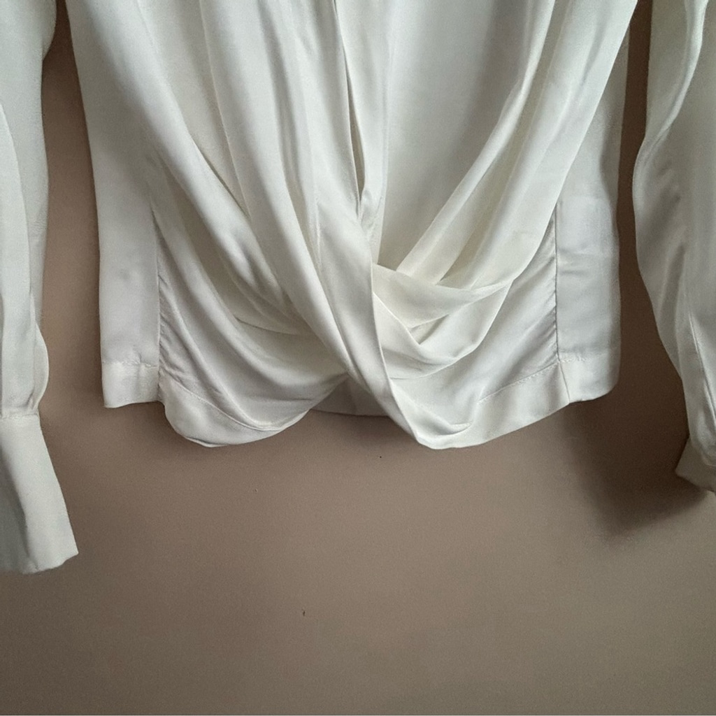 Beaufille Lewis Blouse Sz M In Pearl White Designer — image 8 of 8